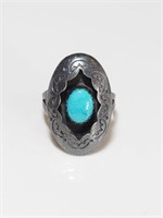 Sterling Silver Turquoise Stone Ring