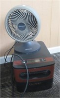 Edenpure heater, table fan.