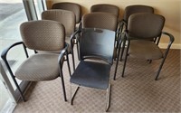 GROUP OF WAITING ROOM CHAIRS
