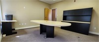 CONTENTS OF CONFERENCE ROOM- TABLE, CREDENZA, DESK