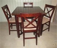 Bar table with (4) chairs. Table Measures:  37" H