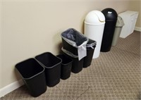 GROUP OF WASTE CANS