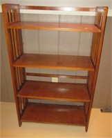 Wood 4 shelf book shelf. Measures:  45 1/2" H x