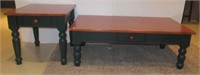 Coffee table with matching end table. Coffee