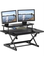 SHW 36-Inch Height Adjustable Standing Desk Sit