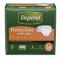 Depend Protection with Tabs, [Large], Maximum