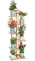 Gar-Life Bamboo Plant Stand Rack 6 Tier 7 Potted