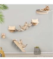 Idee-Home Cat Shelves Wall Furniture, Cat Wall