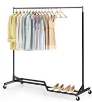 Mr IRONSTONE Upgraded Rolling Clothes Rack,