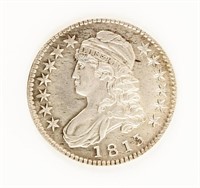 Coin Scarce 1813 Bust Half Dollar, Ch. BU