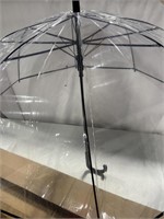 9 PACK SET OF CLEAR UMBRELLAS 30IN LONG 30 IN