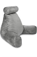 EXTRA LARGE READING PILLOW 
GRAY 
24” X