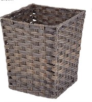 MDESIGN SMALL WOVEN TRASH BASKET 10x10x12INCHES