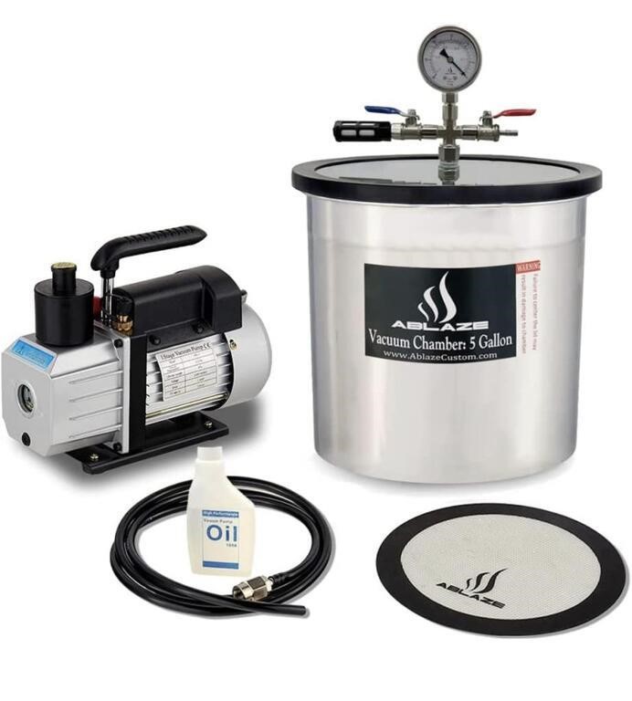 5GALLON STAINLESS STEEL VACUUM PUMP MAY BE