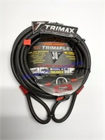Trimax 30 foot flexible securing cable heavy duty