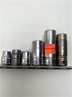 Snap-On 3/8” Assorted sockets, 6 total mm
