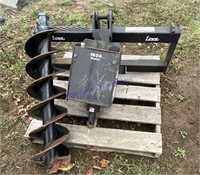 Lowe 1650 post hole auger,Quick Attach Plate Hydra