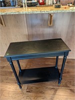 Black spindle style hall table