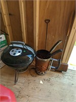 Mini wber grill and outdoor items