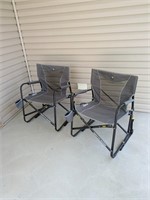 Pair of rocker camping chairs
