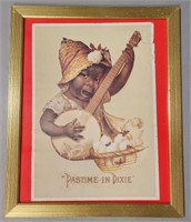 "Pastime in Dixie" Framed Print
