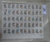 Complete Sheet of 20¢ Bird Stamps