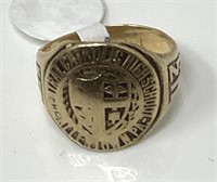 10 Kt. Gold 1943 Central Catholic Class Ring.