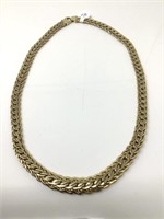 14 Kt. Gold High Quality Interwoven Necklace.