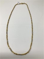 19 Inch 18 Kt. Gold Necklace Marked 750.