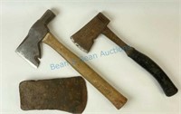 Collection of three includes two hatchets and