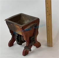 Antique primitive tobacco grinder with original