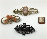 Vintage Brooches, Loose Cameo.