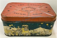 Original antique circus biscuit tin.