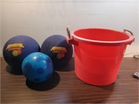 3 Balls #need Air + Roung Barrel@21.5inAx17inH