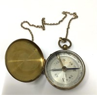 Vintage Pocket Compass On Fob.