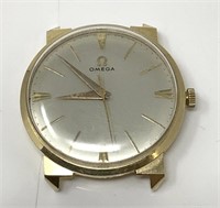 Circa 1959 14 Kt. Gold Omega Gents Watch Face.