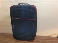 CANADA Black-Red Suitcase@17inWx9inDx26inH