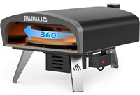Mimiuo Black Portable Gas Pizza Oven with 13" Pizz