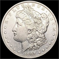 1901 Morgan Silver Dollar ABOUT UNCIRCULATED