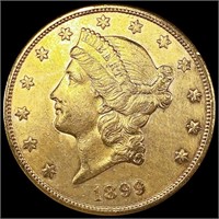 1899-S $20 Gold Double Eagle UNCIRCULATED