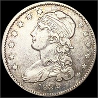 1834 Capped Bust Quarter LIGHTLY CIRCULATED