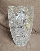 Large Crystal Art Glass Vase