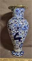 Heavy Hand-Painted Vase
