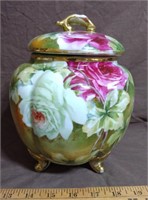 Antique Nippon Hand Painted Roses & Gold Biscuit