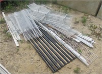 Large group of assorted wire racking.