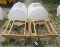 (2) 125 gallon tanks with stands.