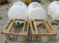 (2) 125 gallon tanks with stands.