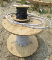 Assortment of wire on spools including galvanized