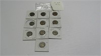 10 Assorted Buffalo Nickels worth $1.50 each