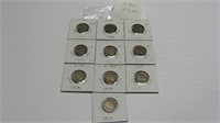 10 Assorted Buffalo Nickels worth $2.00 each
